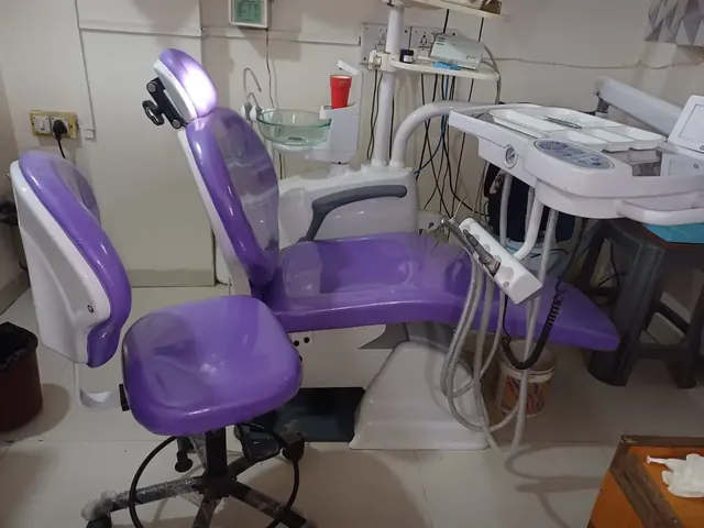 Second purple dental chair